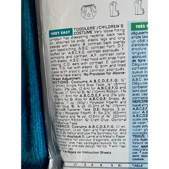 Butterick Sewing pattern 5142 clown bunny witch turtle costume - Picture 5 of 6